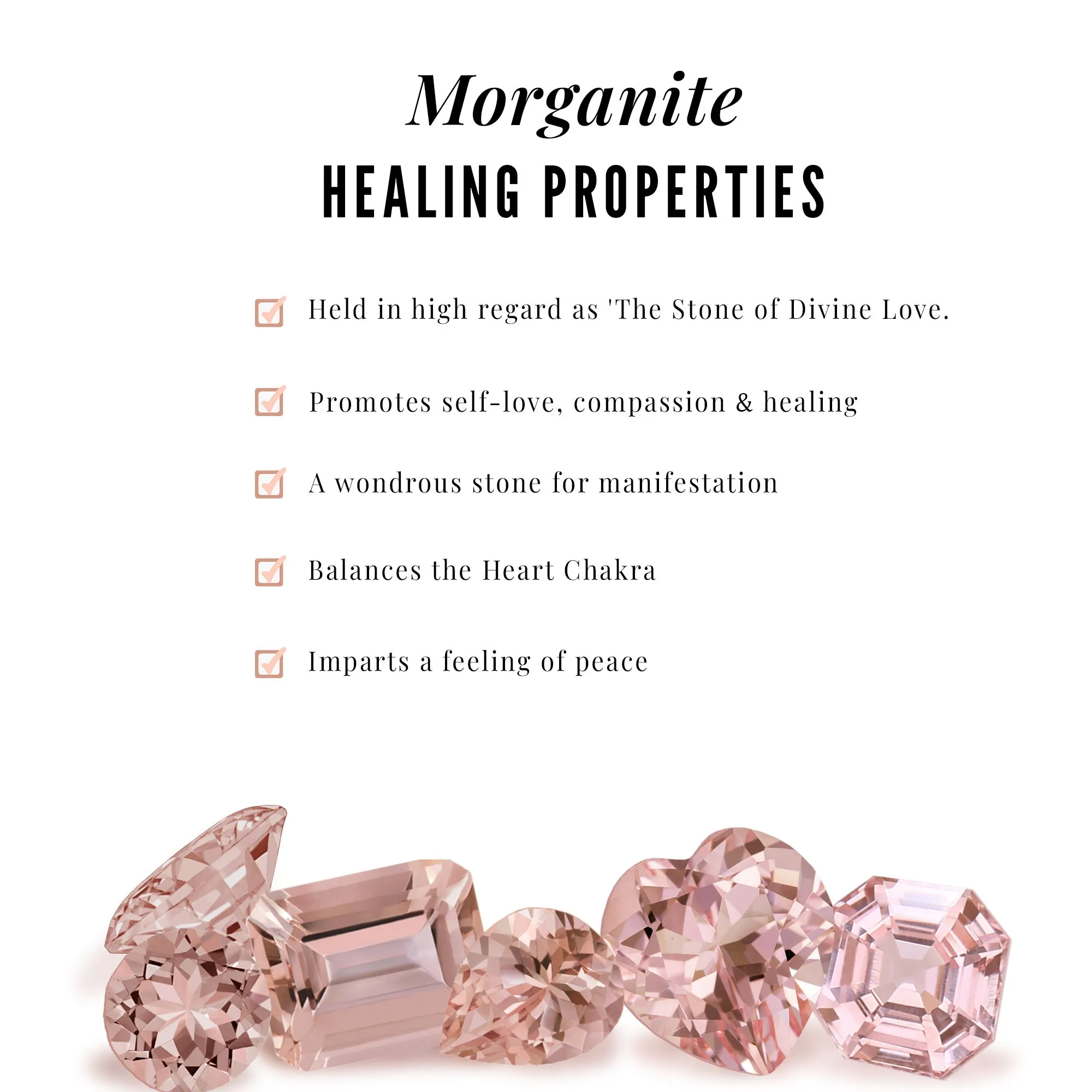 2.5 CT Natural Morganite Solitaire Bridal Ring Set with Moissanite