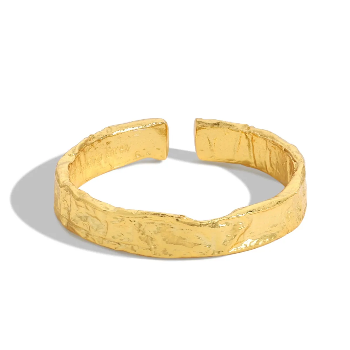 Adjustable Textured Band Mini Sicily Ring