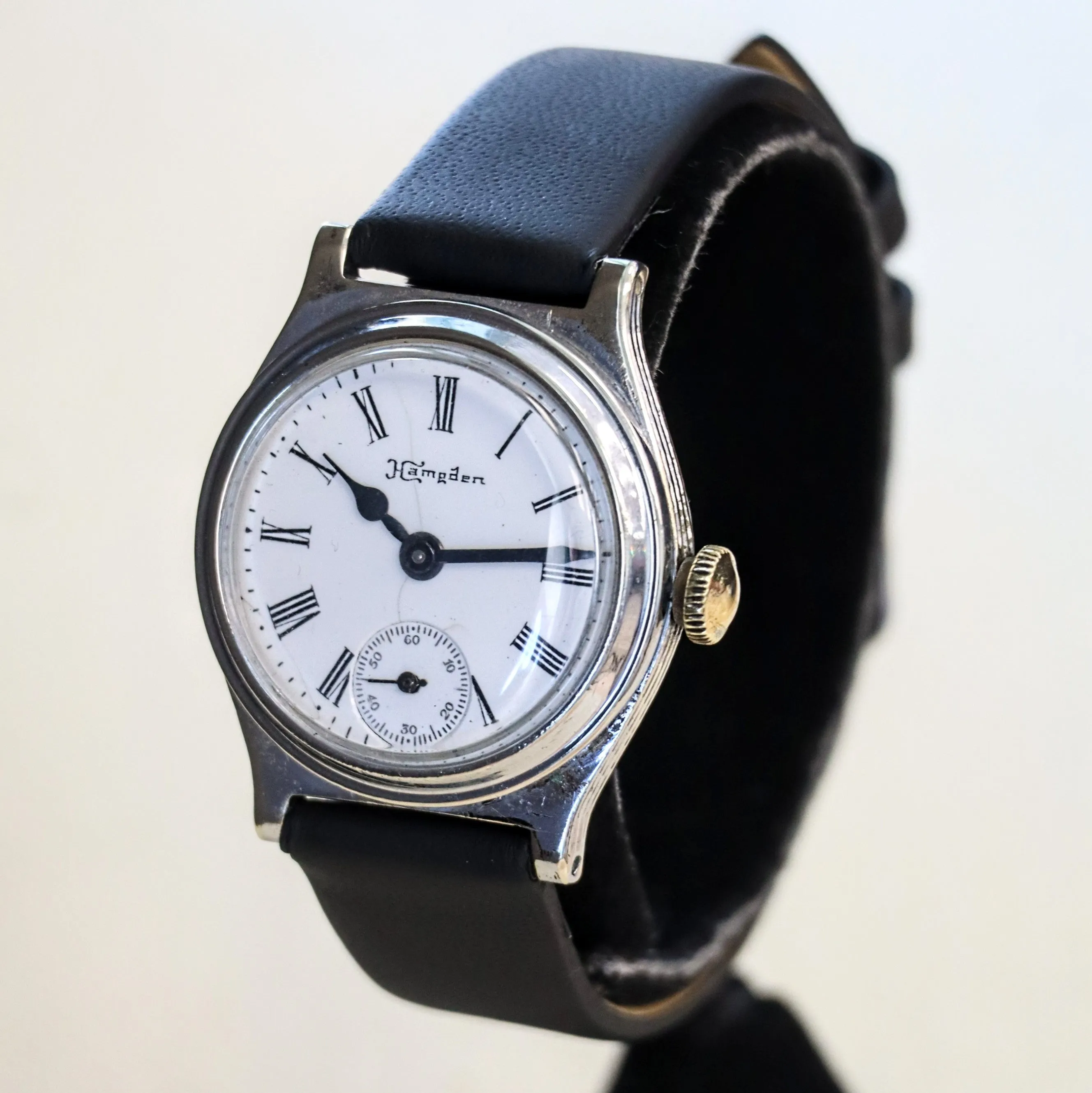 Art Deco HAMPDEN Wristwatch Grade Diadem Lever Set 15 Jewels Model 3 U.S.A. Watch