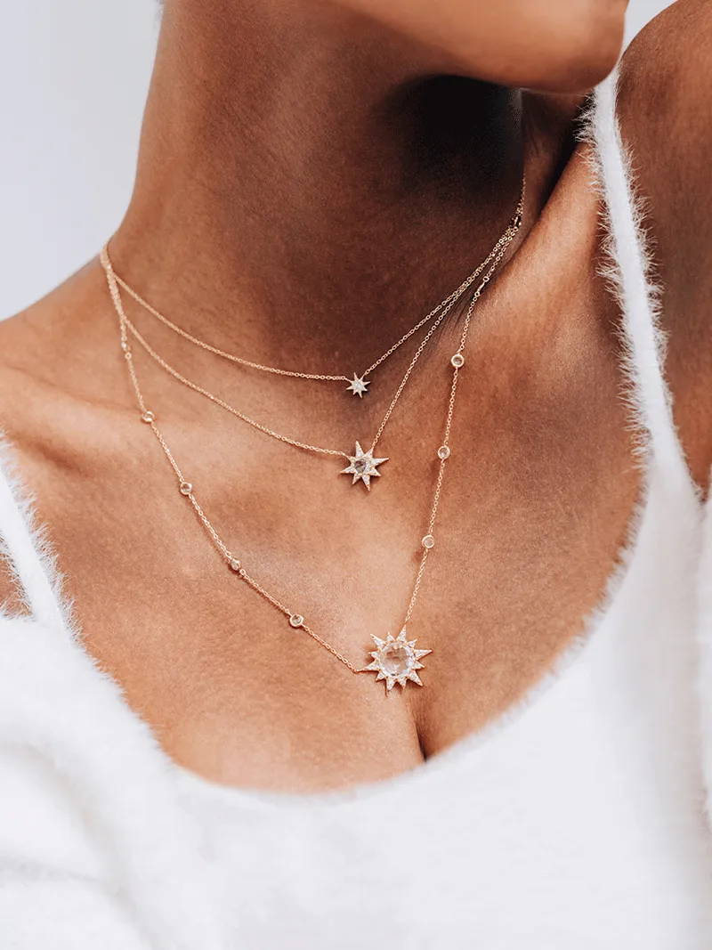 Aztec Starburst Station Necklace