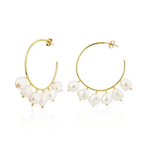 Meri Hoop Earrings - Gold