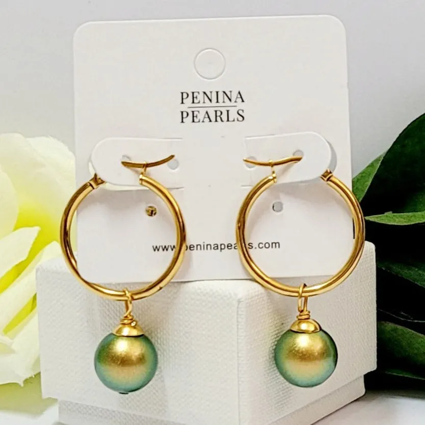 Multiple Colour Variety of Swarovski Pearl Earrings