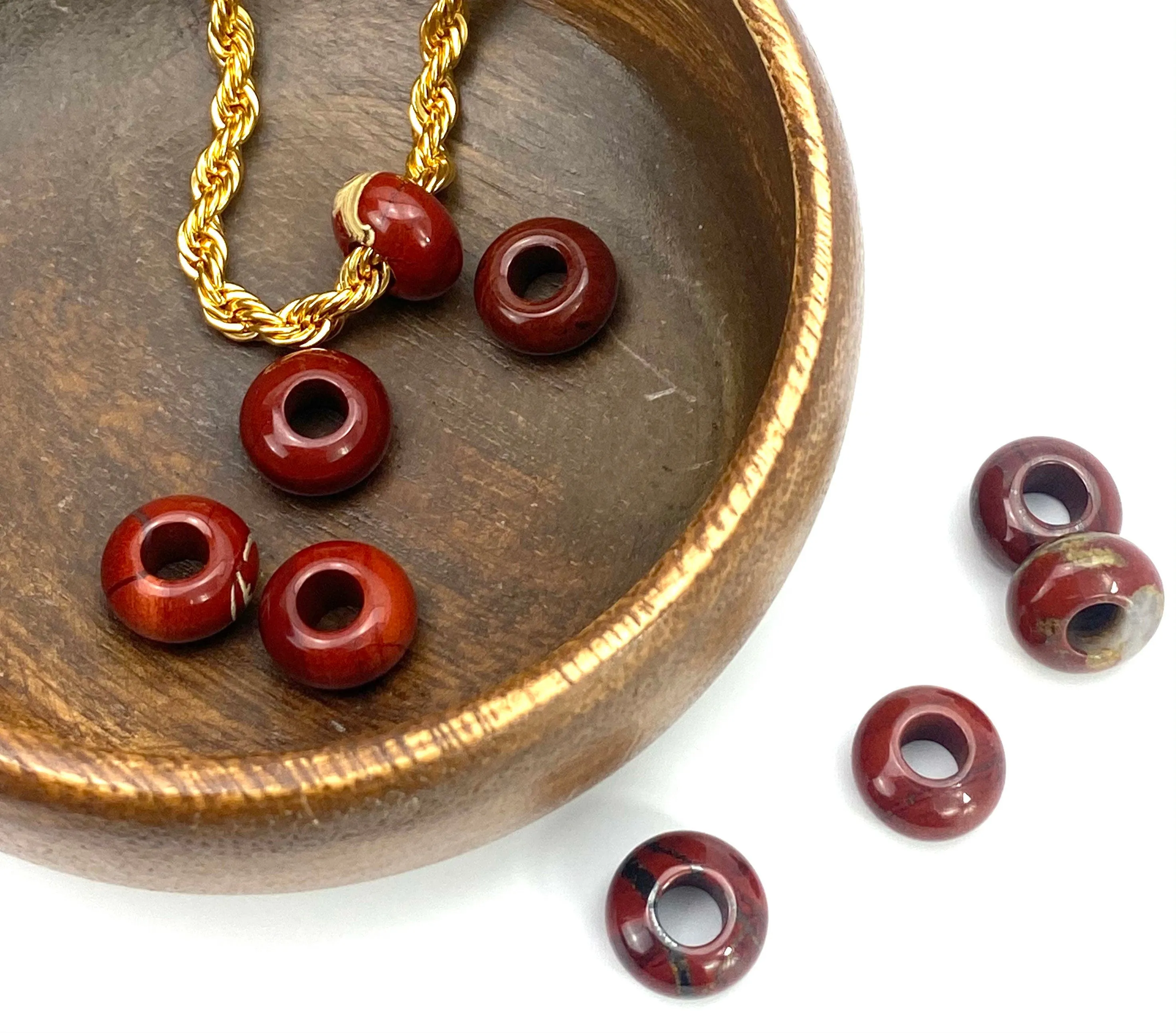 Natural Agate Jade Donut Beads, Sku#BG77