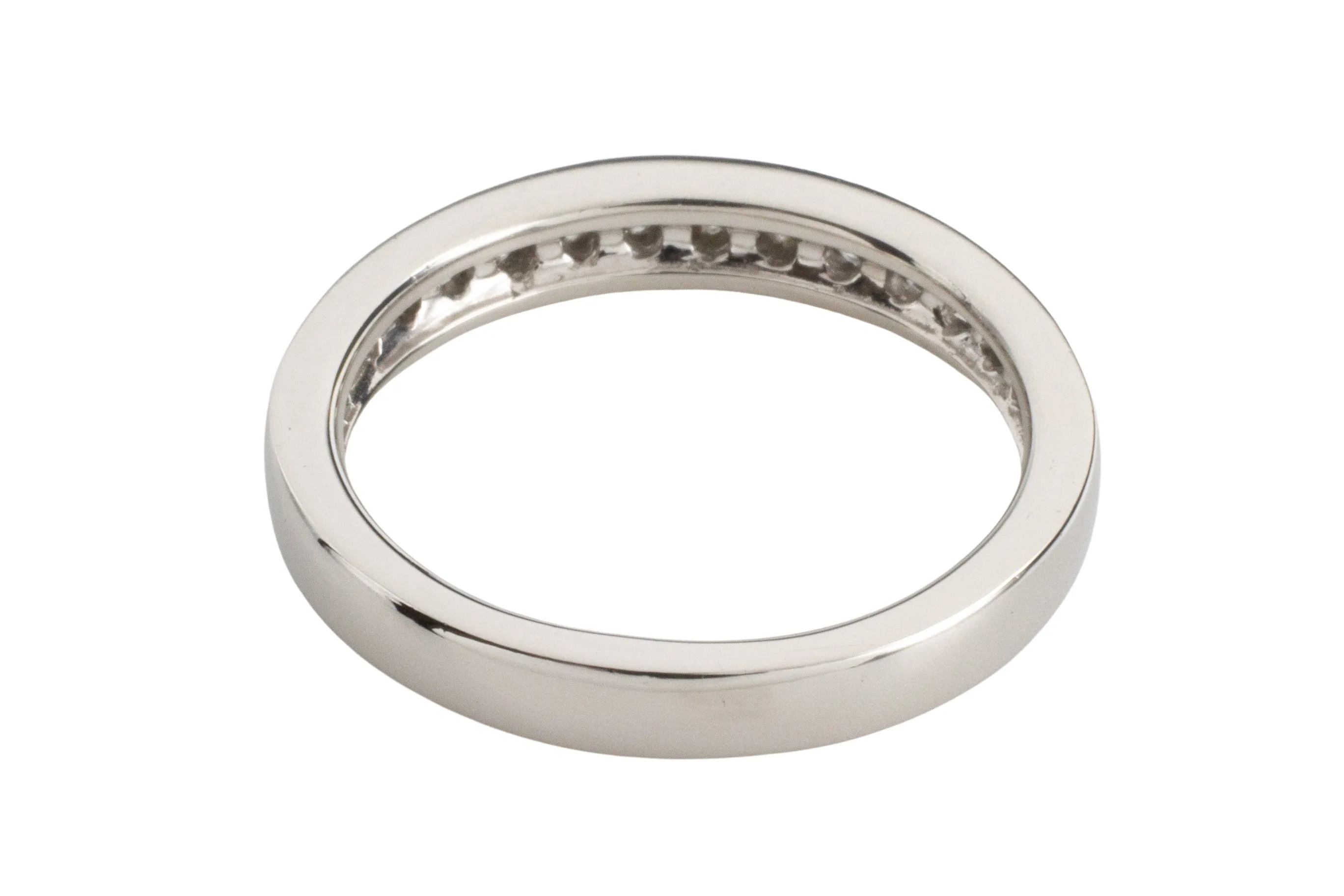 Platinum band with diamonds