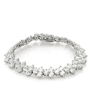 Round CZ Statement Bracelet