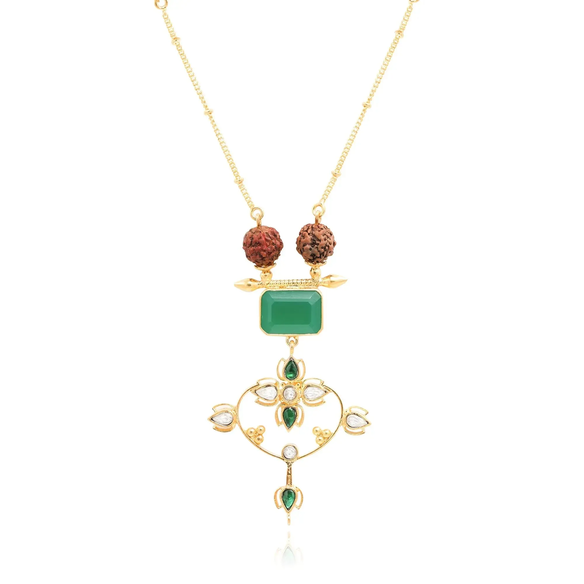 Silver 92.5 Sitayan Rudraksh Necklace