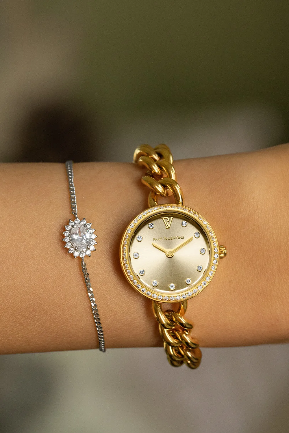 Sparkle Oval Bracelet Silver
