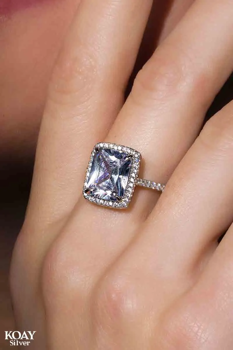 Square Zircon 02 Ring