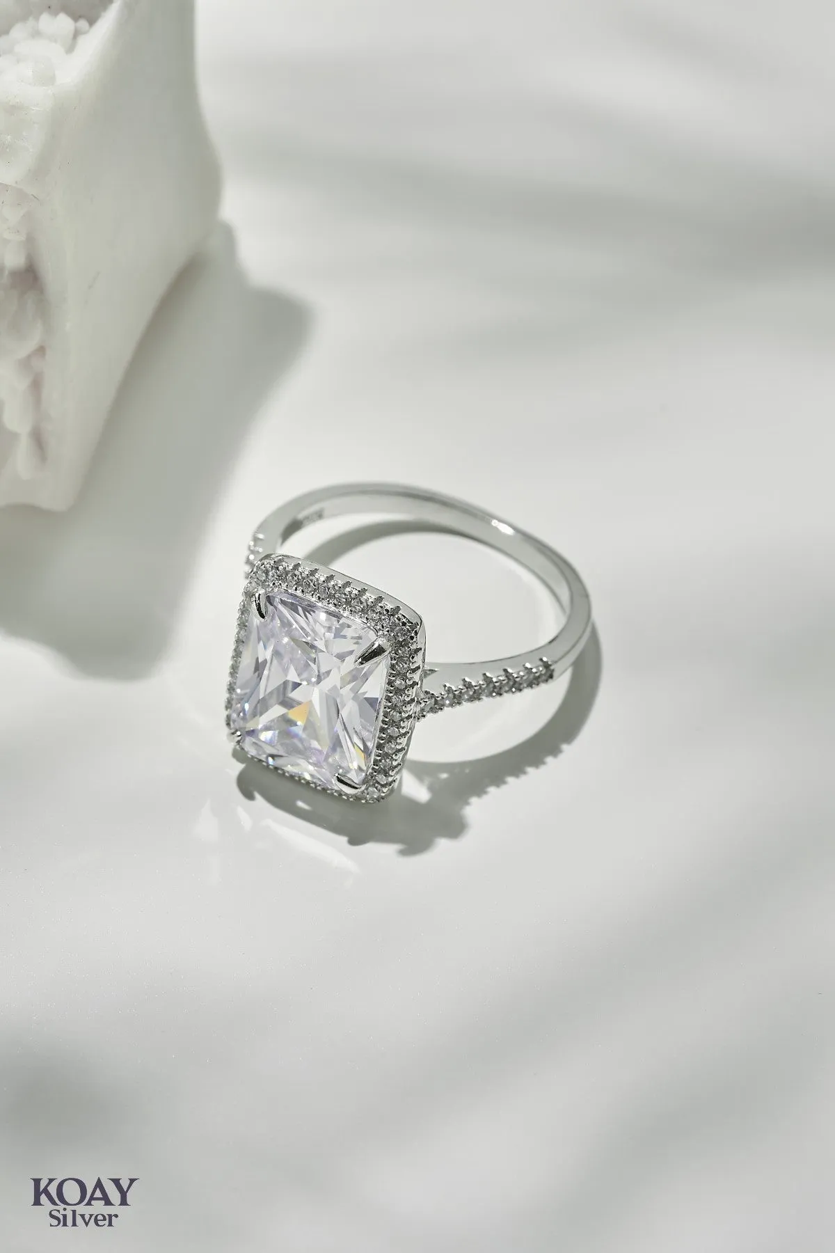 Square Zircon 02 Ring