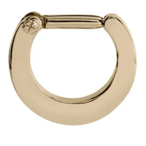 Zircon Gold Septum Ring 1.2mm