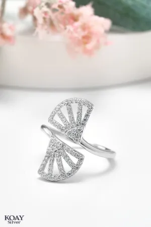 Zircon Lotus Ring